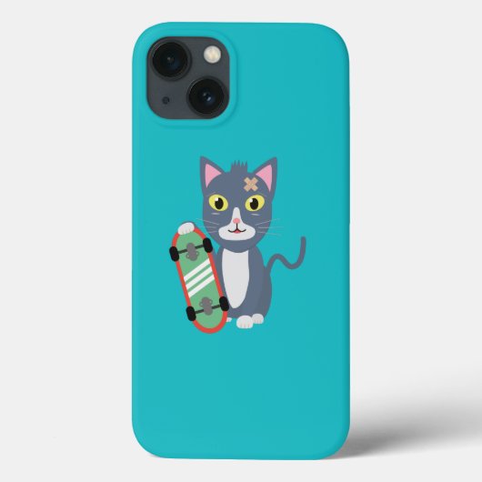 Katze mit Skateboard Case-Mate iPhone Hülle (Rückseite)