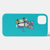 Katze mit Skateboard Case-Mate iPhone Hülle (Rückseite (Horizontal))