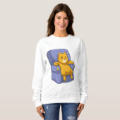 Katze mit Sofa Sweatshirt (Vorne ganz)