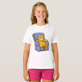 Katze mit Sofa T-Shirt (Vorne ganz)