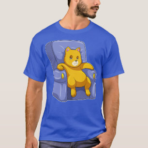 Katze mit Sofa T-Shirt