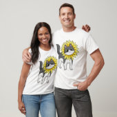Katze mit Sonnenblume T-Shirt (Unisex)