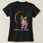 Katze mit Sonnenbrille 2024 Gesamt Solar EC T-Shirt (Design vorne)