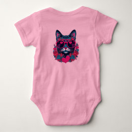 Katze mit Sonnenbrille Baby Strampler