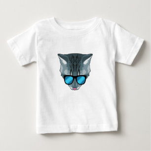 Katze mit Sonnenbrille Baby T-shirt