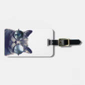 Katze mit Sonnenbrille Gepäckanhänger (Vorderseite horizontal)