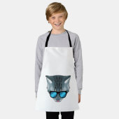 Katze mit Sonnenbrille Schürze (Getragen)