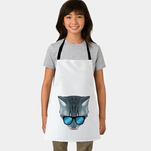 Katze mit Sonnenbrille Schürze (Insitu)