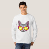 Katze mit Sonnenbrille T-Shirt (Vorne ganz)