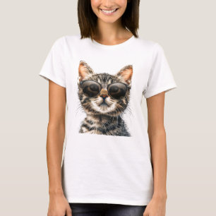 Katze mit Sonnenbrille T-Shirt