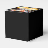 Katze mit Sparklerkuchen Geschenkschachtel (Vorderseite)