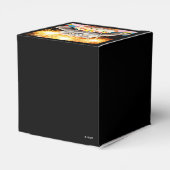 Katze mit Sparklerkuchen Geschenkschachtel (Rückseite)