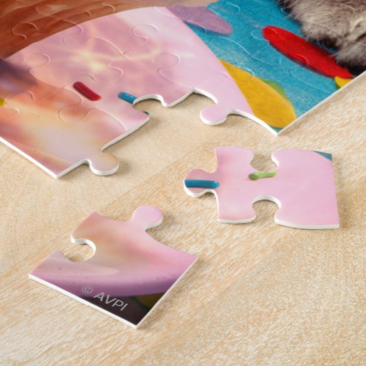 Katze mit Sparklerkuchen Puzzle (Seite)