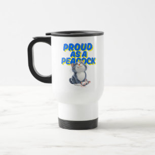 Katze mit stolzer Maus-Tasse Reisebecher