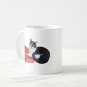 Katze mit Tasse (Vorderseite Links)