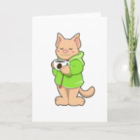 Katze mit Tasse Kaffee & Pajamas