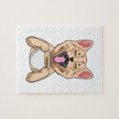 Katze mit Tasse Puzzle aus Kaffeepause (Horizontal)