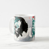 Katze mit Tomato-Pflanze (1931) von Hiroaki Takaha Kaffeetasse (Vorderseite Links)