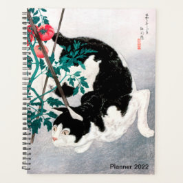 Katze mit Tomato-Pflanze von Takahashi, japanische Planer