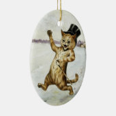 Katze mit Top Hat & Cane ・ Louis Wain ・ Ornament (Rechts)