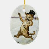 Katze mit Top Hat & Cane ・ Louis Wain ・ Ornament (Vorne)