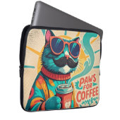 Katze mit überdimensionaler Sonnenbrille und einem Laptopschutzhülle (Vorne Rechts)