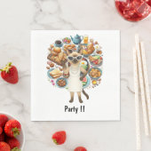 Katze mit viel festlichem Party Serviette (Beispiel)