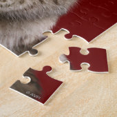 Katze mit Weinflasche Puzzle (Seite)