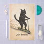 Katze mit Zoomies Seidenpapier (Handwerk)