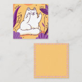 Katze Mitteilungskarte (Vorne/Hinten)