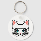 Katze Motard Schlüsselanhänger (Vorderseite)