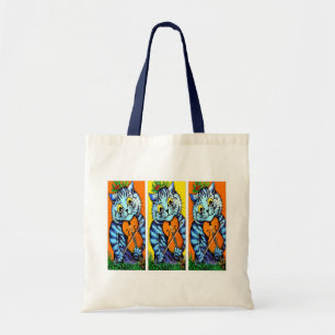 Katze(n) spielen Geige von Louis Wain Tragetasche