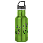 Katze, Name Logo, Edelstahlflasche (Vorderseite)
