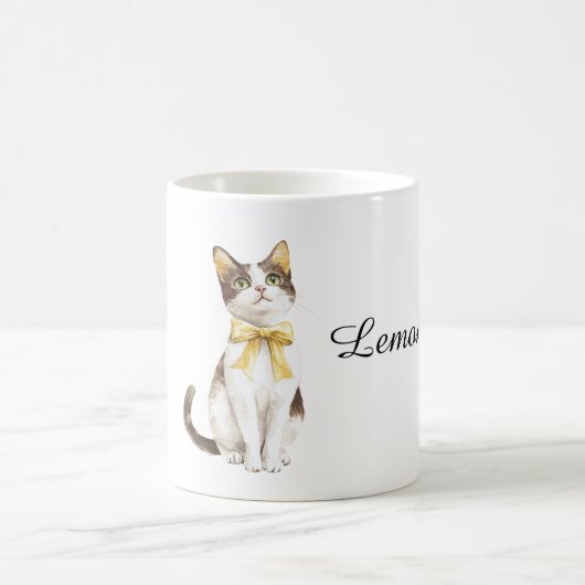 Katze namens Lemon Kaffeetasse (Mittel)