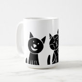 Katze, Natur, zeichnend Kaffeetasse (Vorderseite Links)