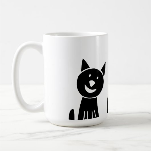 Katze, Natur, zeichnend Kaffeetasse (Links)