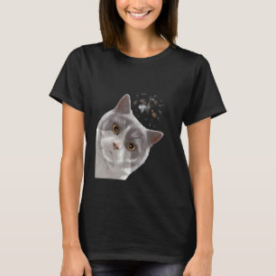 Katze neugierig Britisch Kurzhaar 1 T-Shirt