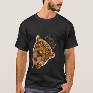 Katze Neugieriger Jaguar T-Shirt