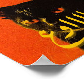 Katze, niedlich, Kätzchen, Kätzchen, lustig, Katze Poster (Ecke)