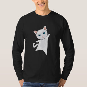 Katze Niedlich Kitten Weiße Katzen Niedliche Tiere T-Shirt