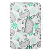 Katze Niedlich und spielerisch aus einem Pocket Badematte (Vorderseite Vertikal)