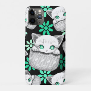 Katze Niedlich und spielerisch aus einem Pocket Case-Mate iPhone Hülle