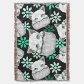 Katze Niedlich und spielerisch aus einem Pocket Decke (Vorderseite Vertikal)