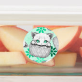 Katze Niedlich und spielerisch aus einem Pocket Etiketten (Befestigt)