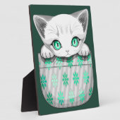 Katze Niedlich und spielerisch aus einem Pocket Fotoplatte (Seite)