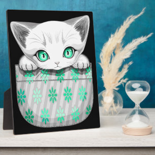 Katze Niedlich und spielerisch aus einem Pocket Fotoplatte