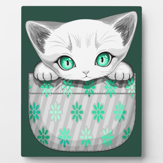 Katze Niedlich und spielerisch aus einem Pocket Fotoplatte (Vorderseite)