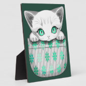 Katze Niedlich und spielerisch aus einem Pocket Fotoplatte (Seite)