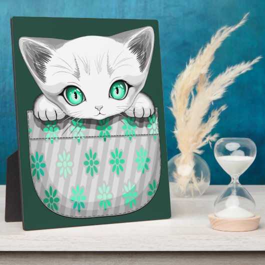 Katze Niedlich und spielerisch aus einem Pocket Fotoplatte (Seite)