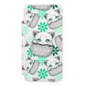 Katze Niedlich und spielerisch aus einem Pocket Incipio iPhone Geldbeutel-Hülle (Folio Vorderseite)